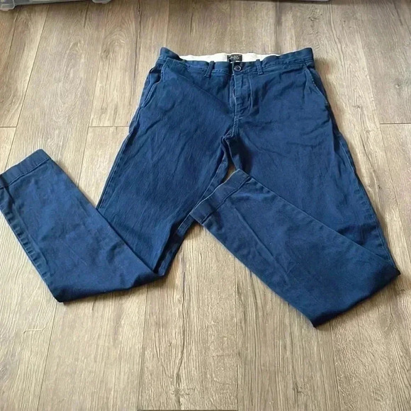 J.Crew 484 -  slim fit stretch Chino Khaki Men Pants- W29L32 - Picture 4 of 8